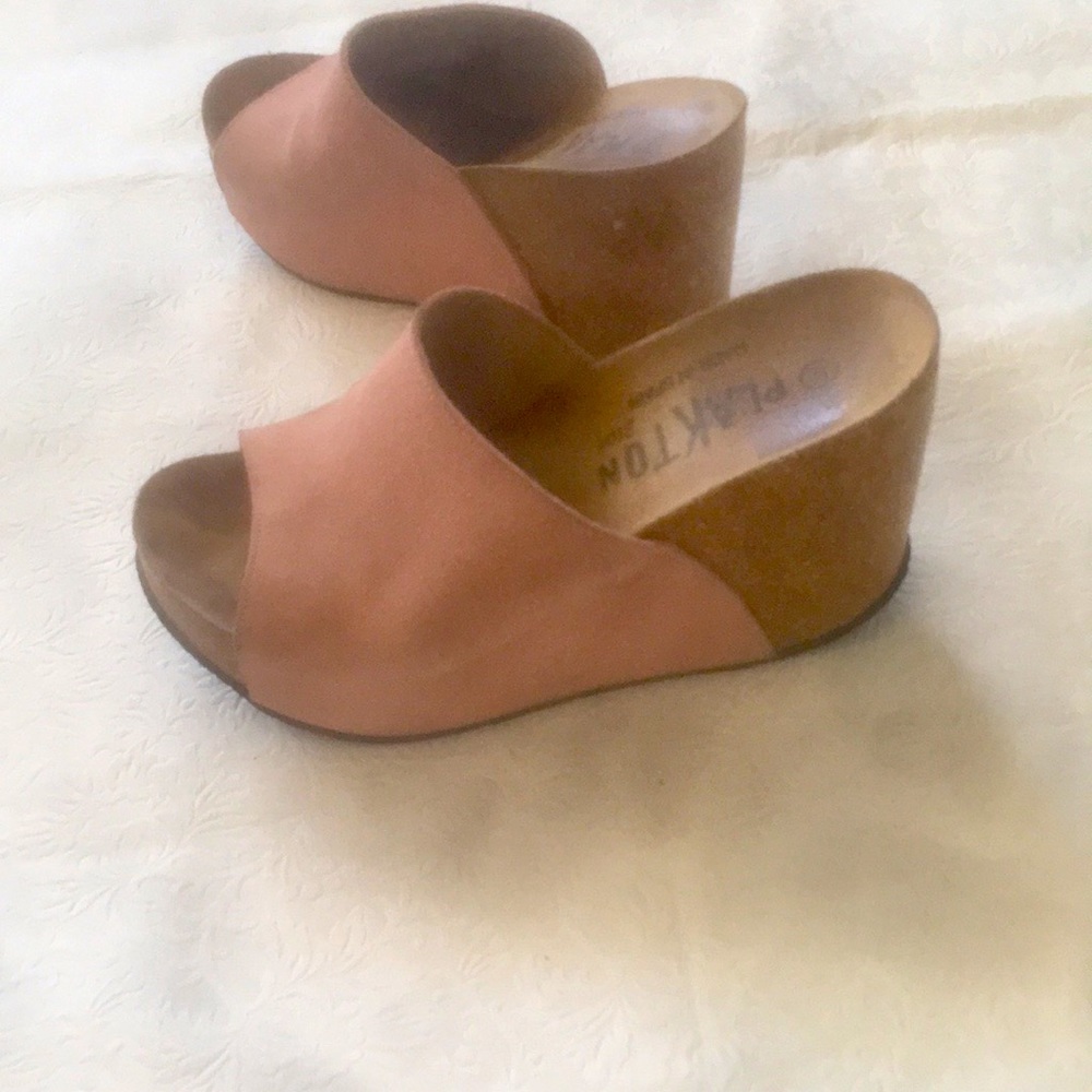 PLAKTON 4” Wedge Leather Sandal - Picture 4 of 10